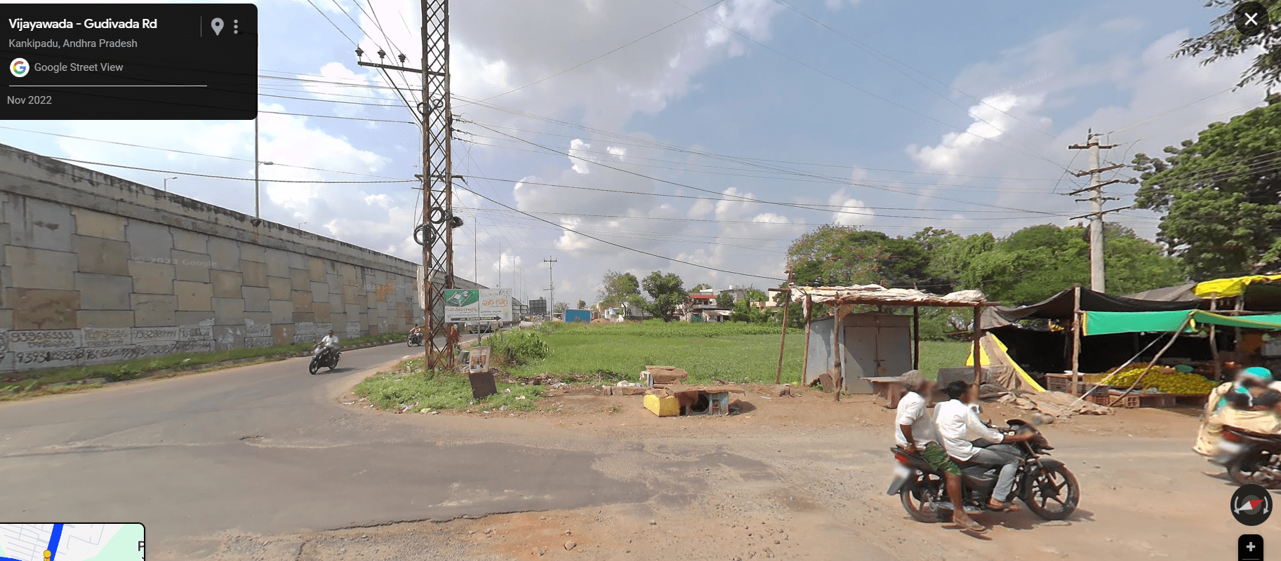 రాజధాని లో స్థలాలు – పునాదిపాడు TO గన్నవరం ఎయిర్ పోర్ట్ 100 ఫీట్ రోడ్ కి ఆనుకొని ఉన్న 2000 గజాల స్థలం ! Contact 9642642111